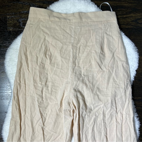 Shein Cream High Rise Wide Leg Pants Medium - Picture 6 of 8